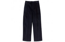 Boys' Corduroy Navy Zip Trousers